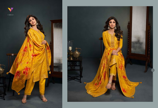 Shilpa 9 By Vatsam Viscose Dola Embroidery Readymade Suits Wholesalers In Delhi